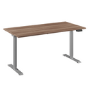 Bureau Flex 1 60x80 aluminium/havanna