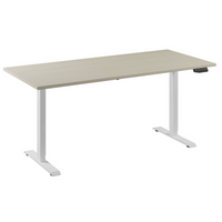 Bureau Flex 1 60x80 aluminium/ahorn