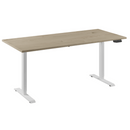 Bureau Flex 1 60x80 wit/eiken wit