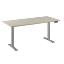 Flex 1 bureau Furniture Link aluminium/ahorn