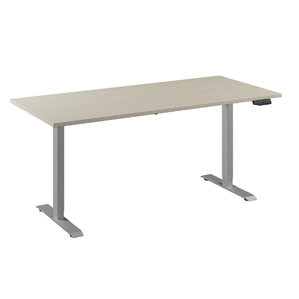 Flex 1 bureau Furniture Link aluminium/ahorn
