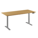 Flex 1 bureau Furniture Link aluminium/beuken