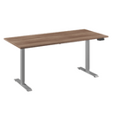 Flex 1 bureau Furniture Link aluminium/havanna