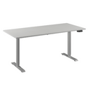 Flex 1 bureau Furniture Link aluminium/wit
