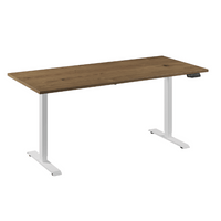 Flex 1 bureau 180x80 wit/eiken tabak