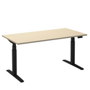 Elektrisch bureau Flex 2 Zwart/Ahorn 120x80 cm