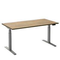 Bureau Flex 2 140x80 cm Aluminium/Robson