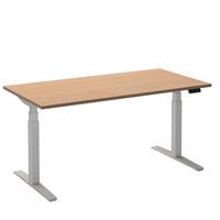 Bureau Flex 2 140x80 cm Wit/Beuken