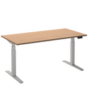 Bureau Flex 2 140x80 cm Wit/Beuken