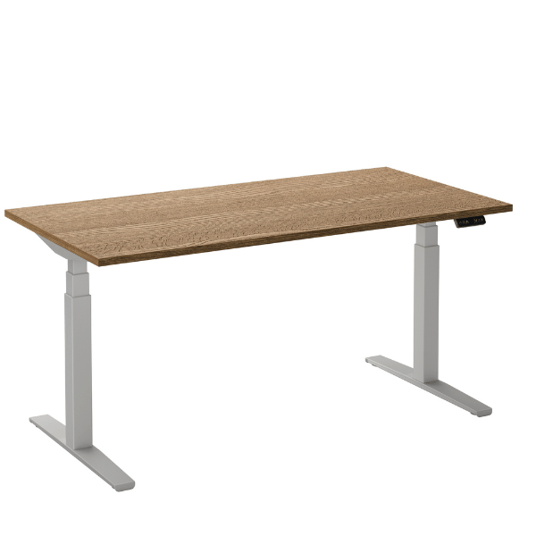 Bureau Flex 2 140x80 cm Wit/Eiken tabak