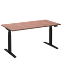 Flex 2 sta/zitbureau 160x80 cm Zwart/Havanna