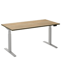 Flex 2 sta/zitbureau 160x80 cm Wit/Robson