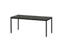 Kantinetafel TABL 180x80cm Zwart frame en Logan eiken blad