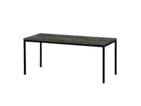 Kantinetafel TABL 180x80cm Zwart frame en Logan eiken blad