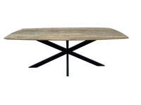 Vergadertafel Modern Zwart/Halifax eiken