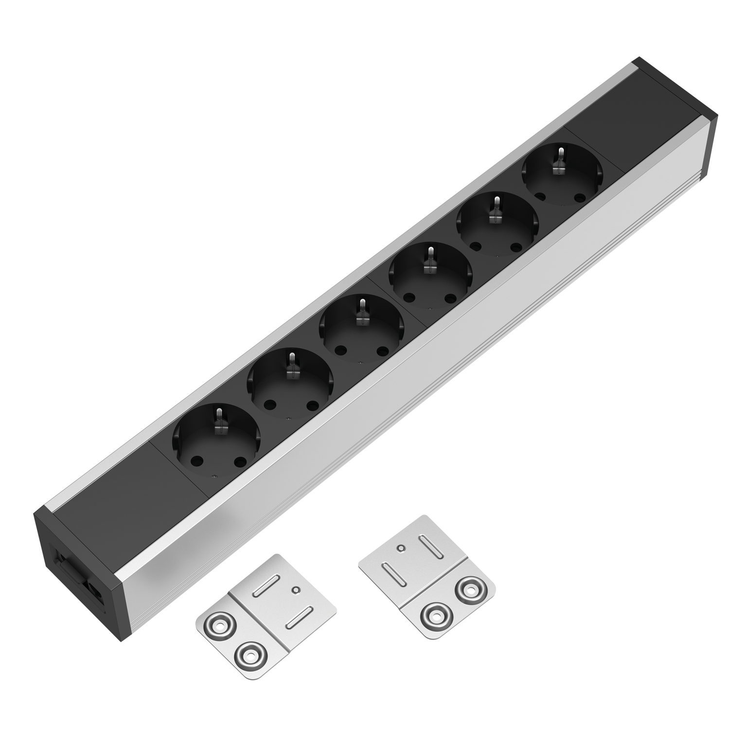 Powerunit Volt Zwart/Aluminium (6x 220V)