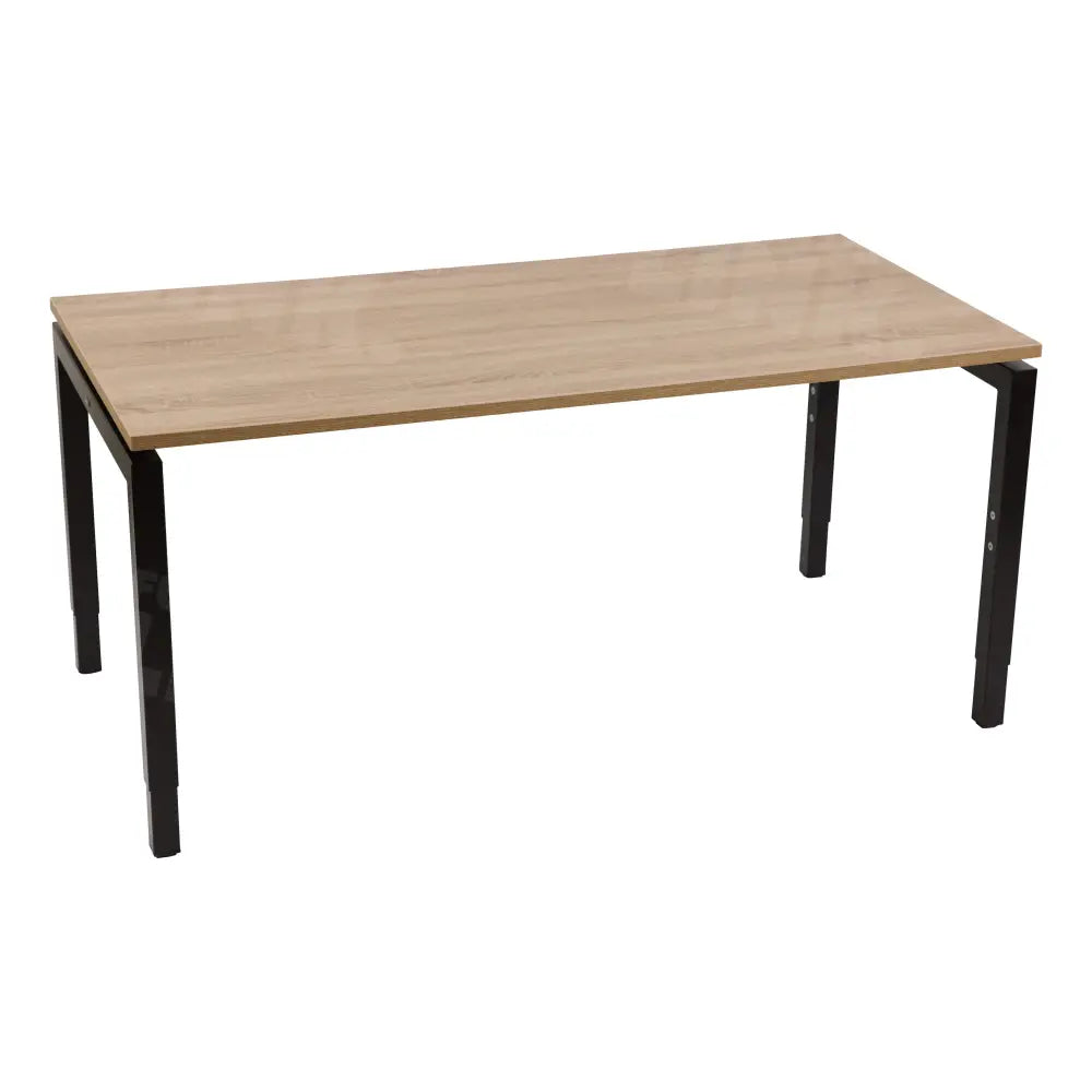 Bureau DSQ 160x80 cm met Zwarte N-poot en Robson eiken blad