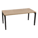 Bureau Dsq 160X80Cm Met N-Poot Zwart Ral 9005 / Robson Eiken Bureaus