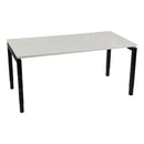Bureau Dsq 160X80Cm Met N-Poot Zwart Ral 9005 / Wit Bureaus