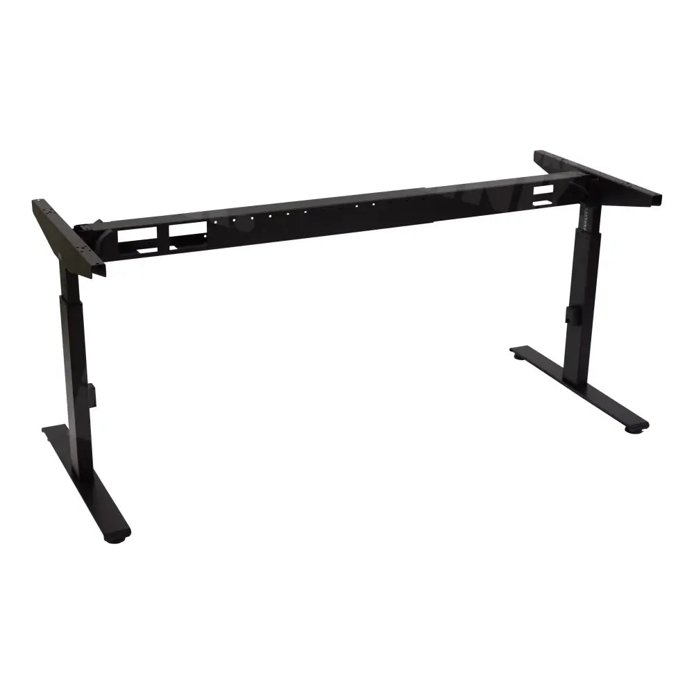 Bureau DSQ 160x80 cm met Zwarte T-poot en wit blad