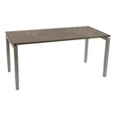 Bureau Dsq 180X80Cm Met N-Poot Aluminium Ral 9006 / Logan Eiken Bureaus