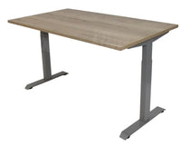 Bureau Dsq Euro 160X80Cm Met T-Poot Lichtgrijs Ral 7045 / Halifax Eiken Bureaus