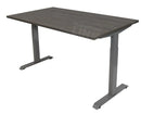 Bureau Dsq Euro 160X80Cm Met T-Poot Lichtgrijs Ral 7045 / Logan Eiken Bureaus
