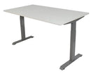 Bureau Dsq Euro 160X80Cm Met T-Poot Lichtgrijs Ral 7045 / Wit Bureaus