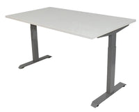 Bureau Dsq Euro 160X80Cm Met T-Poot Lichtgrijs Ral 7045 / Wit Bureaus