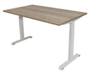 Bureau Dsq Euro 160X80Cm Met T-Poot Wit Ral 9016 / Halifax Eiken Bureaus