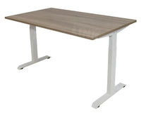 Bureau Dsq Euro 160X80Cm Met T-Poot Wit Ral 9016 / Robson Eiken Bureaus