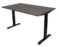 Bureau Dsq Euro 160X80Cm Met T-Poot Zwart Ral 9005 / Logan Eiken Bureaus