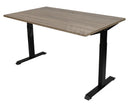 Bureau Dsq Euro 160X80Cm Met T-Poot Zwart Ral 9005 / Robson Eiken Bureaus