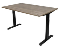 Bureau Dsq Euro 160X80Cm Met T-Poot Zwart Ral 9005 / Robson Eiken Bureaus