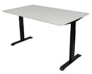 Bureau Dsq Euro 160X80Cm Met T-Poot Zwart Ral 9005 / Wit Bureaus