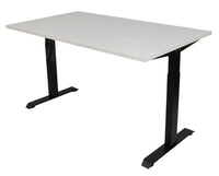 Bureau Dsq Euro 160X80Cm Met T-Poot Zwart Ral 9005 / Wit Bureaus