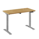 Bureau Flex 1 elektrisch verstelbaar QA (1 motorig) 120x60 cm Aluminium/Beuken