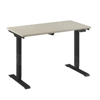 Bureau Flex 1 elektrisch verstelbaar QA (1 motorig) 120x60 cm Zwart/Ahorn
