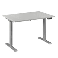Flex 1 bureau Furniture Link 120x80 cm Aluminium/Wit