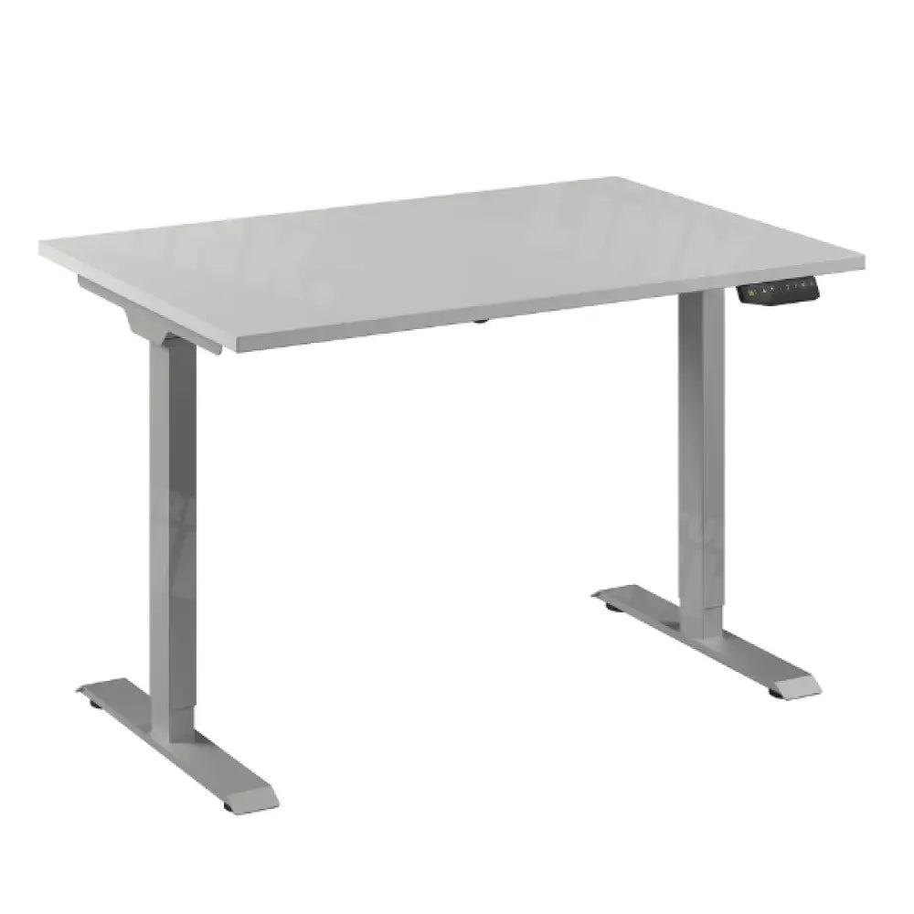 Flex 1 bureau Furniture Link 120x80 cm Aluminium/Wit