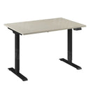 Bureau Flex 1 elektrisch verstelbaar QA (1 motorig) 120x80 cm Zwart/Ahorn