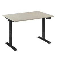 Bureau Flex 1 elektrisch verstelbaar QA (1 motorig) 120x80 cm Zwart/Ahorn