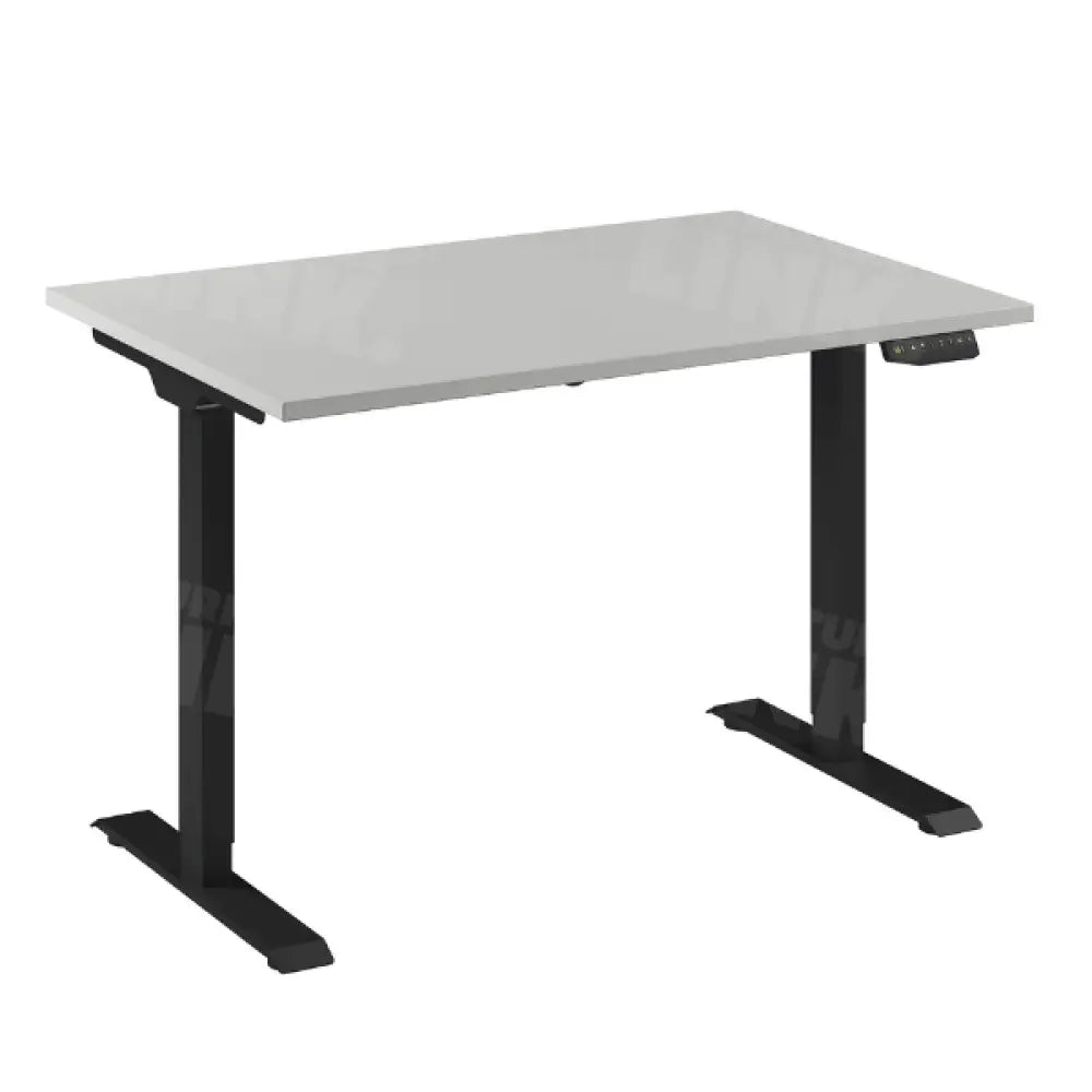 Bureau Flex 1 elektrisch verstelbaar QA (1 motorig) 120x80 cm Zwart/Wit