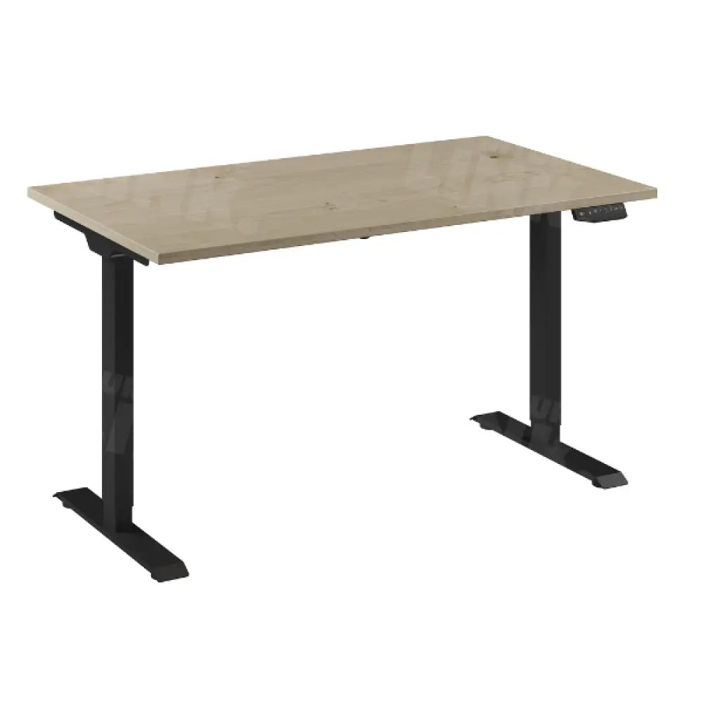 Flex 2 bureau zwart/rustiek eiken wit