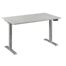 Bureau Flex 1 elektrisch verstelbaar QA (1 motorig) 140x80 cm - Aluminium / Wit