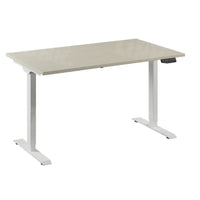 Bureau Flex 1 elektrisch verstelbaar QA (1 motorig) 140x80 cm - Wit / Ahorn