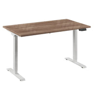 Bureau Flex 1 elektrisch verstelbaar QA (1 motorig) 140x80 cm - Wit / Havanna