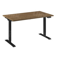 Flex 2 bureau zwart/eiken tabak