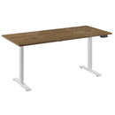 Bureau Flex 1 60x80 wit/rustiek eiken tabak