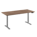 Flex 1 bureau Furniture Link aluminium/havanna